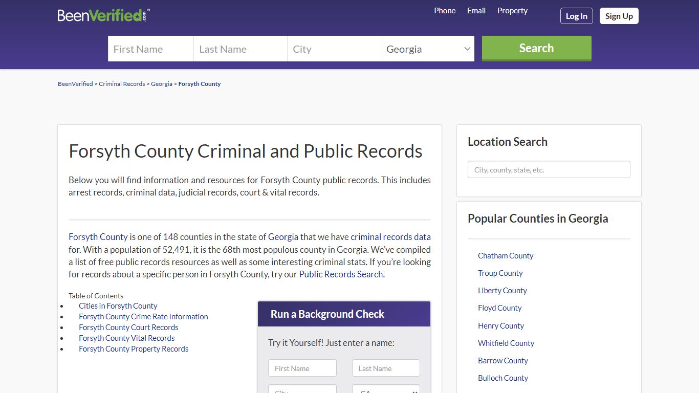 Forsyth County Arrest Records in GA - Court & Criminal ...